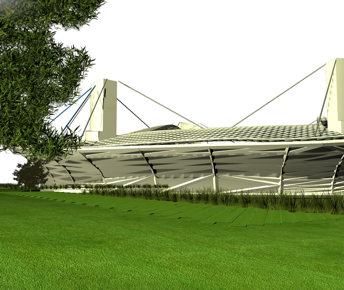 دانلود طرح کامل استادیوم فوتبال