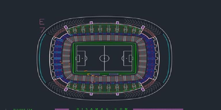 دانلود طرح کامل استادیوم فوتبال
